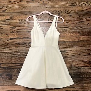 LuLus white skater dress
